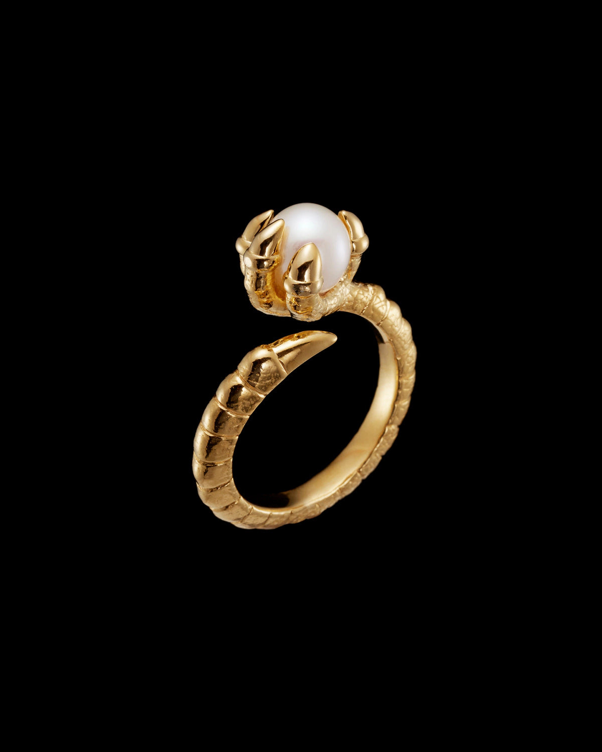 CLAW PEARL RING