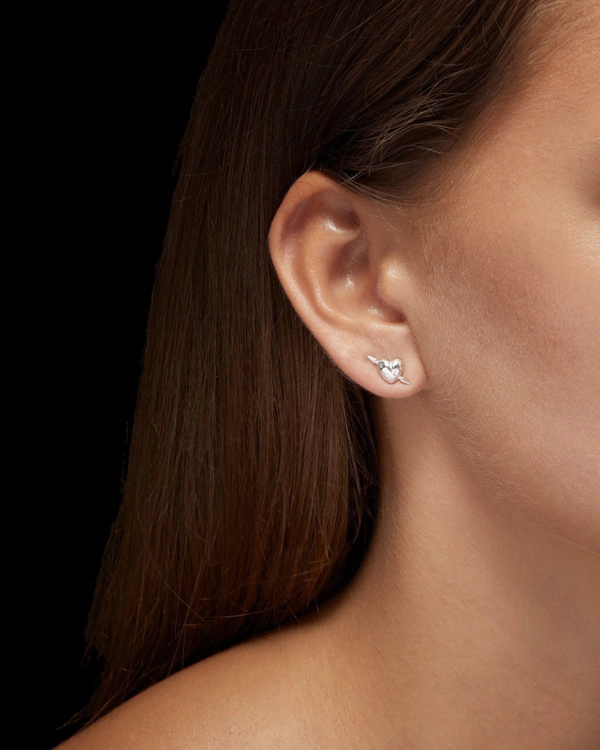 TUVSTARR´S HEART EAR STUD