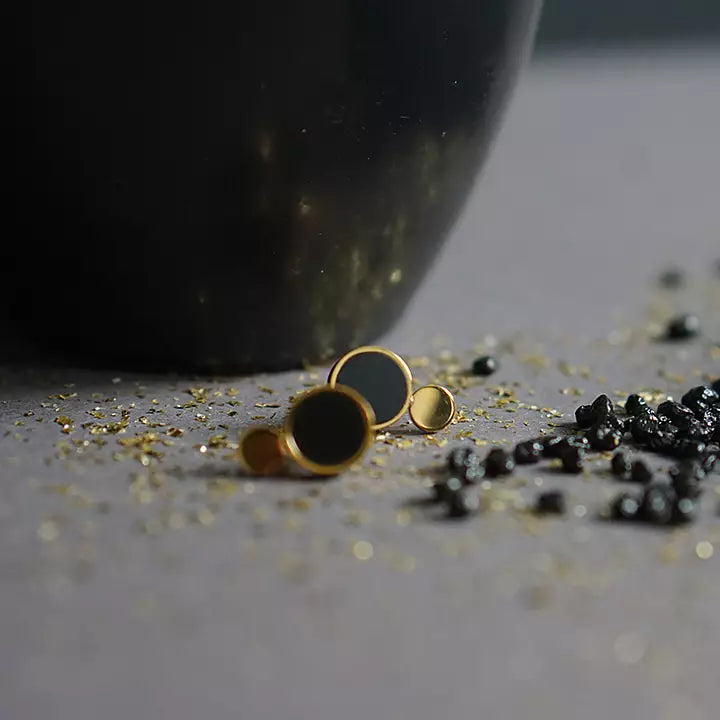 Luna Eclipse Golden Earrings