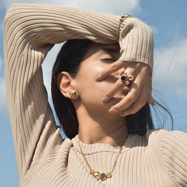 Solar Golden Earrings