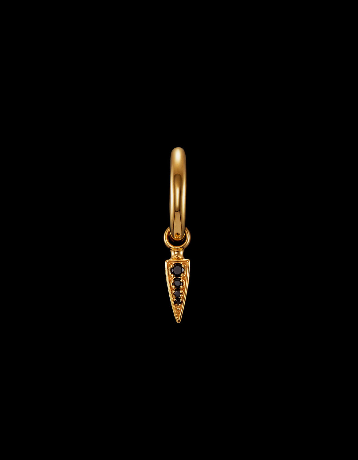 TINY POISON ARROW PAVÉ EARRING