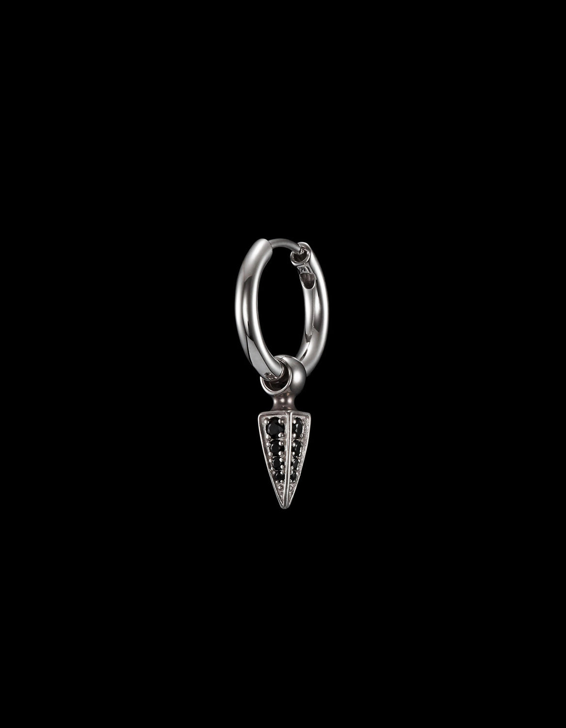 TINY POISON ARROW PAVÉ EARRING