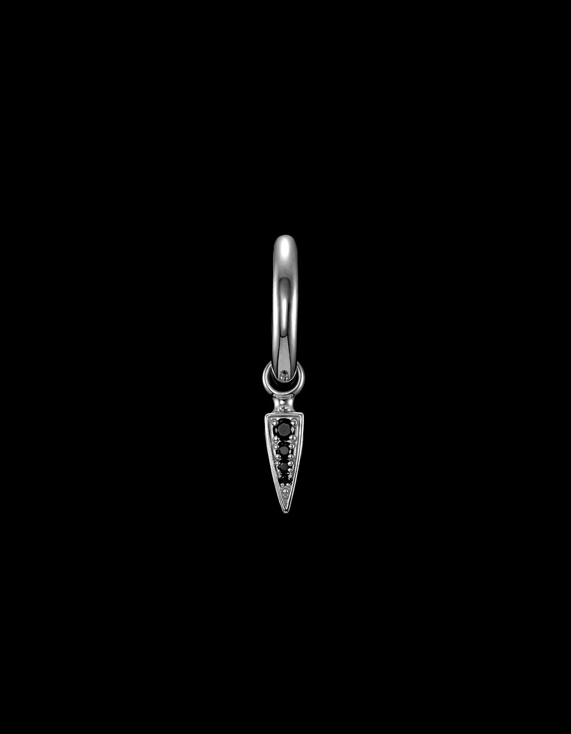 TINY POISON ARROW PAVÉ EARRING