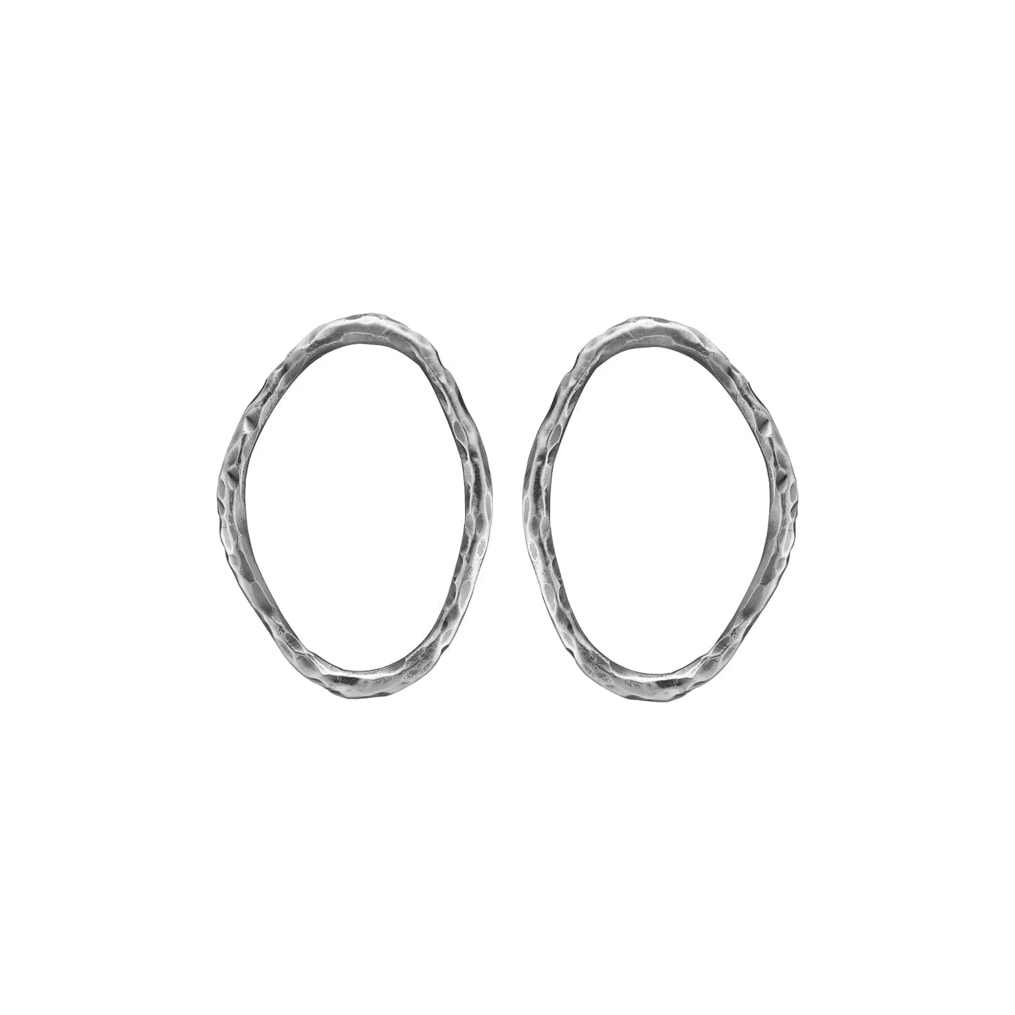 Örhänge - ONASSIS OVAL SILVER PLAIN