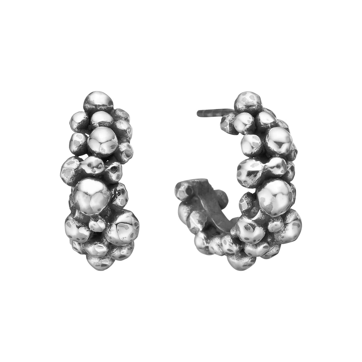 Örhänge - ROSE BUDS SILVER CLUSTER-3