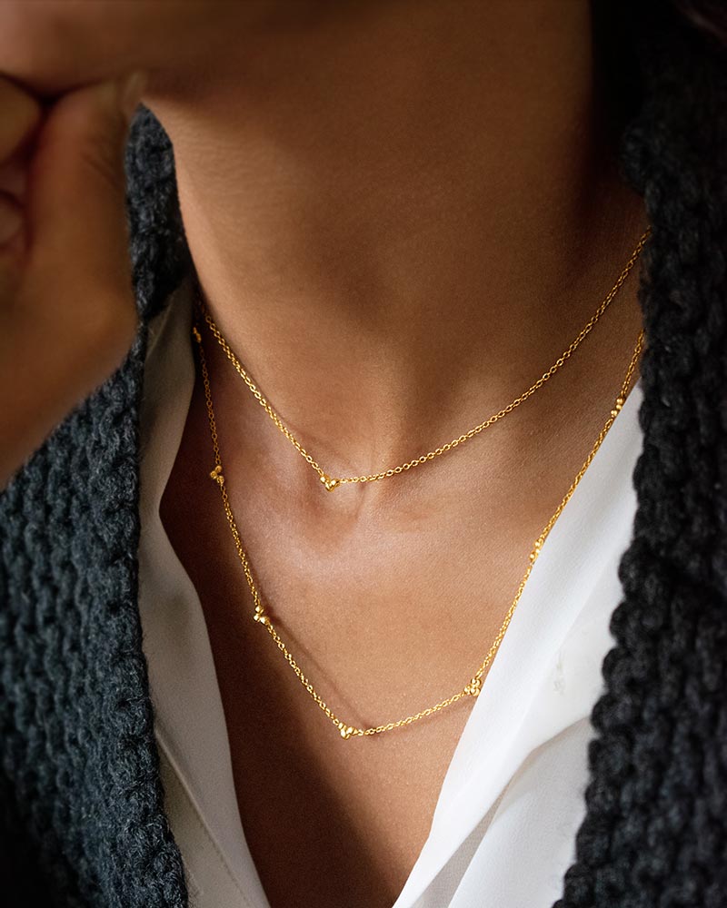 Drops necklace gold