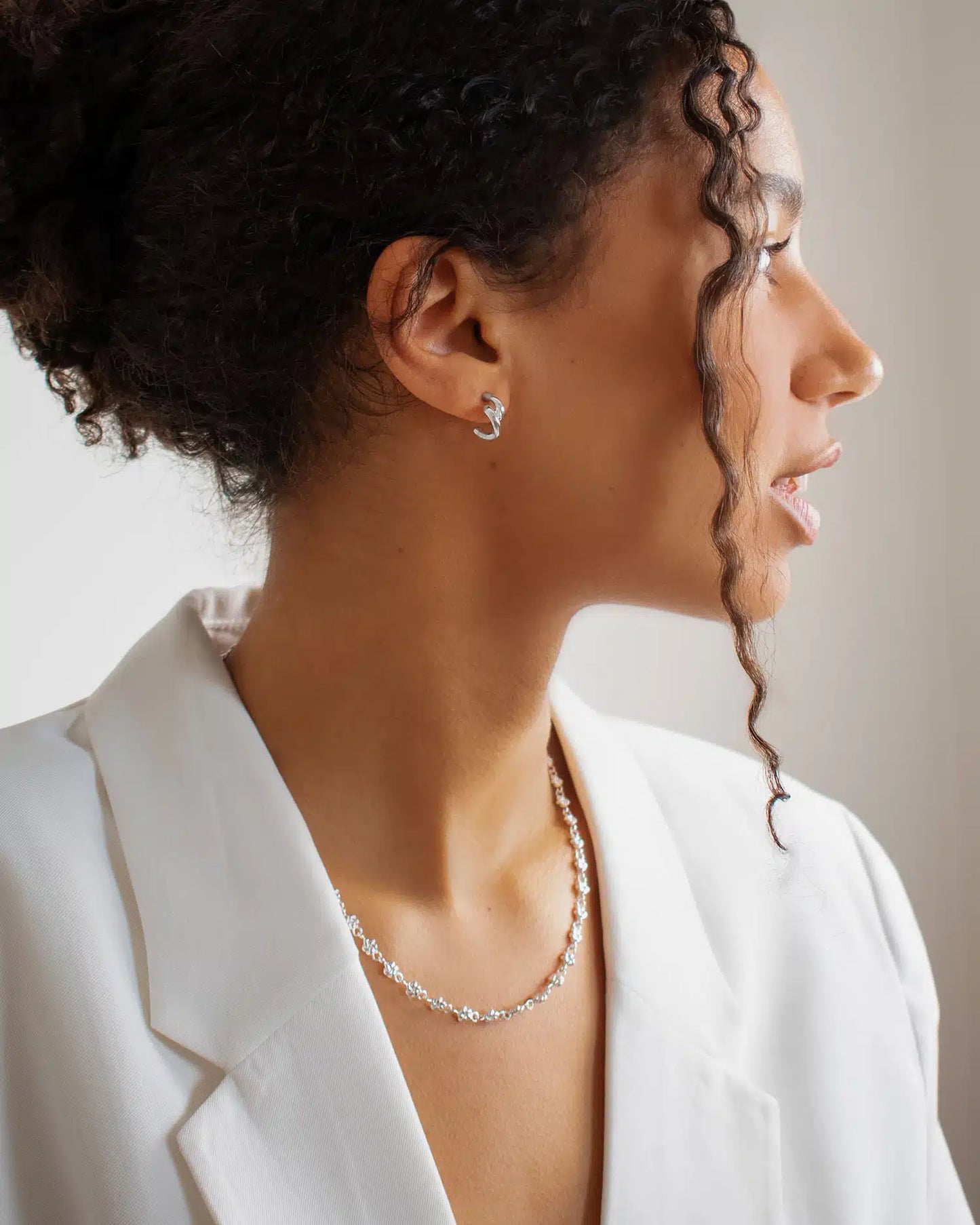 Empower drop chain necklace