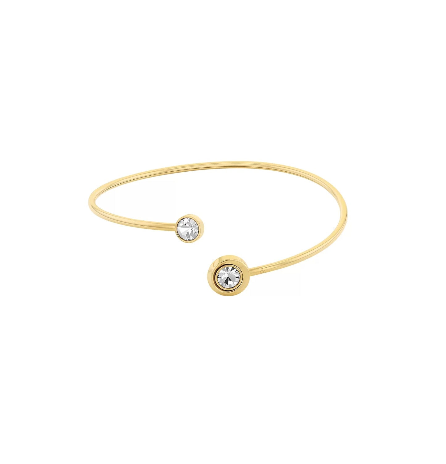 Calvin Klein Twisted Bezel Solitaire Bangle