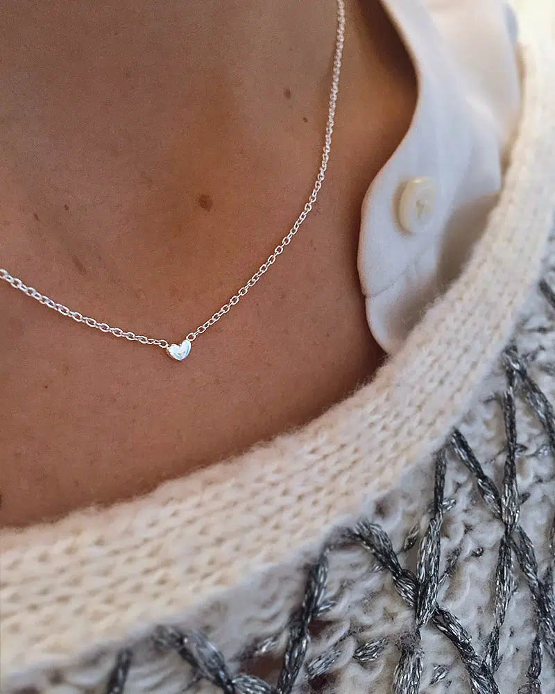 Loving heart drop necklace