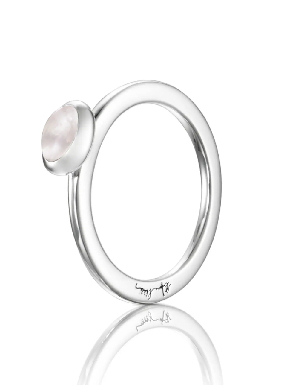 Love Bead Ring - Rose Quartz