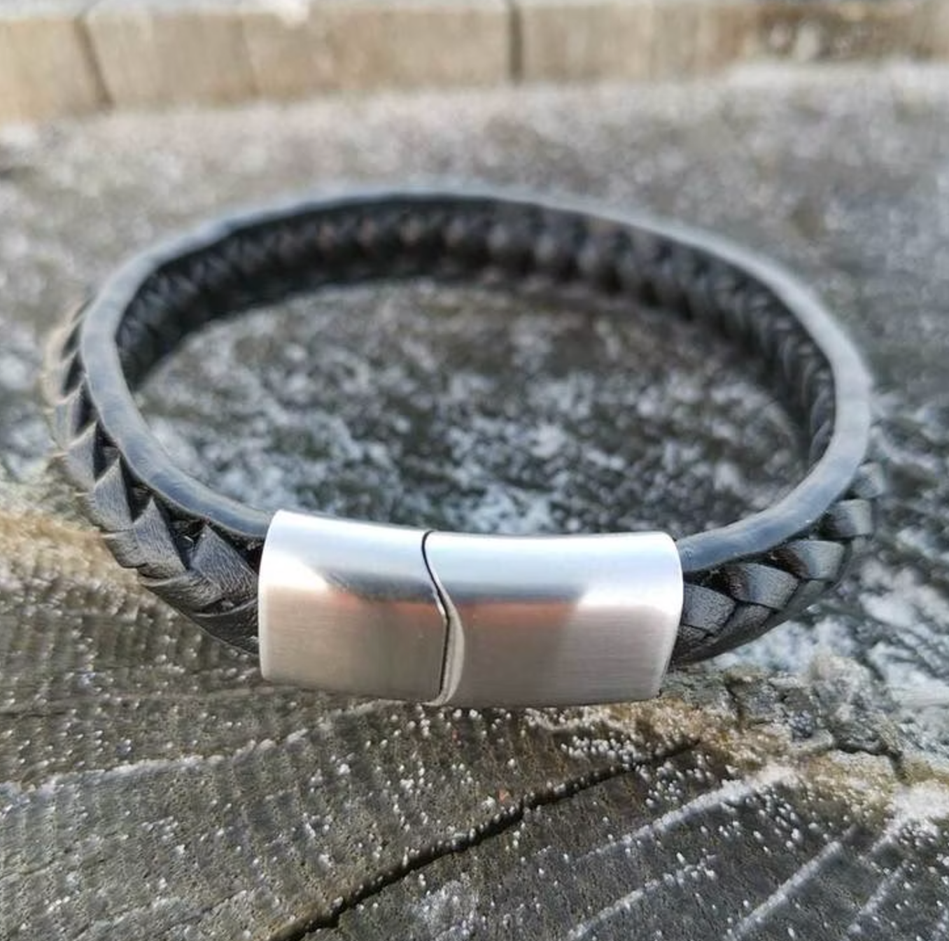 Armband läder svart