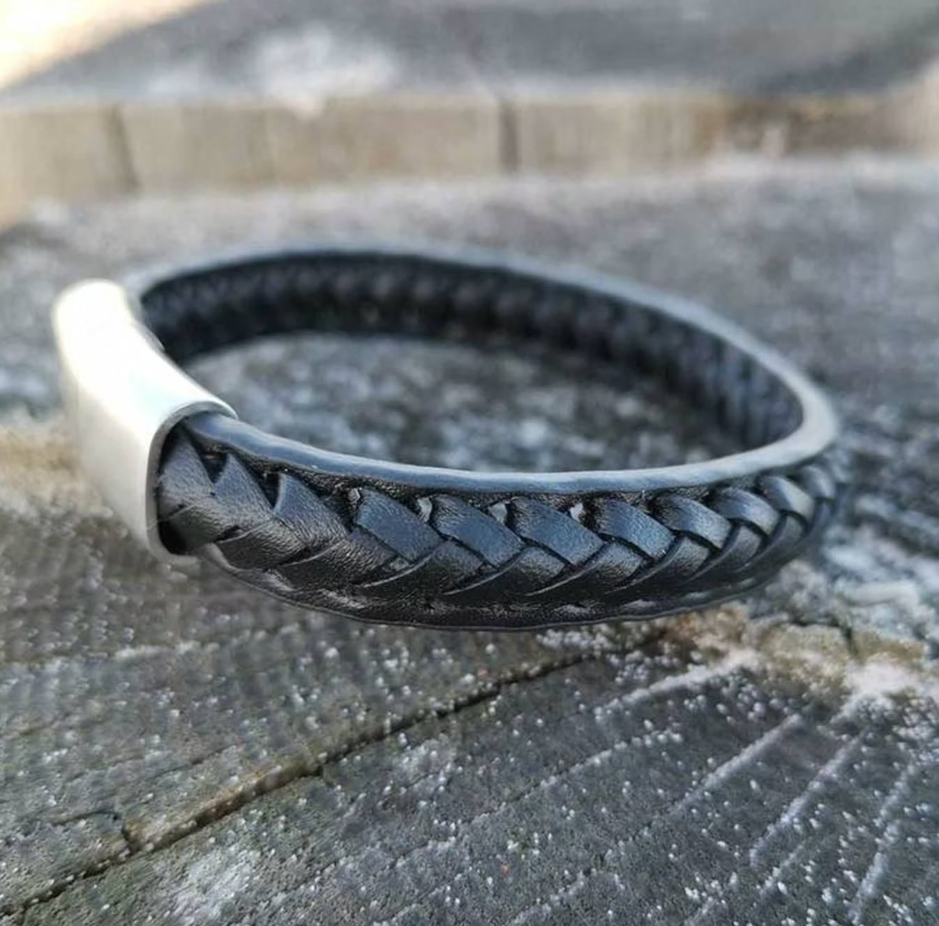 Armband läder svart