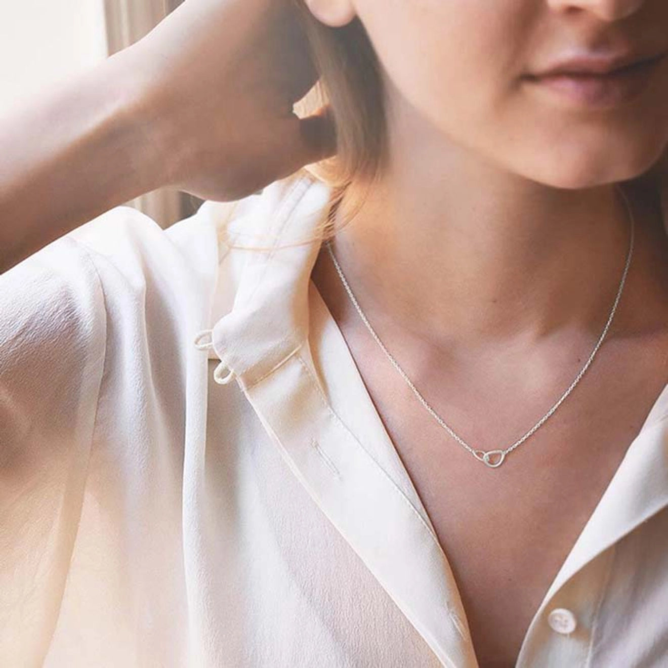 Together drop necklace