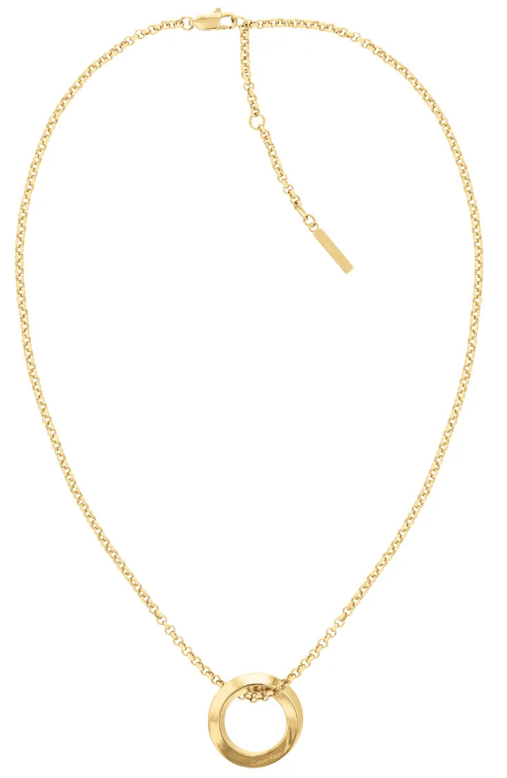 Calvin Klein Twisted Ring Necklace