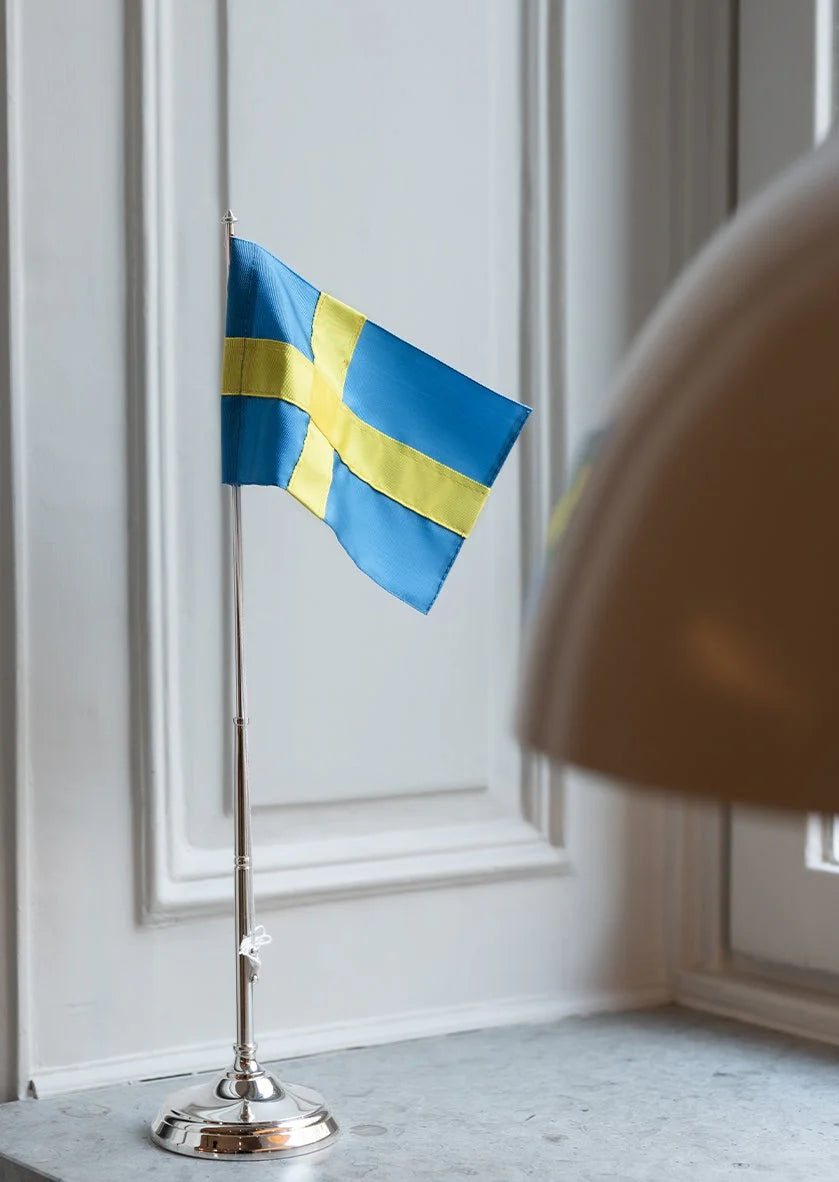 Flaggstång - Klassisk försilvrad
