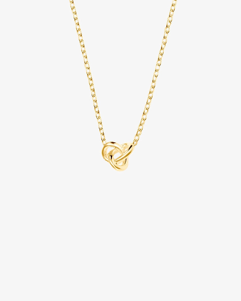 Le Knot drop necklace gold