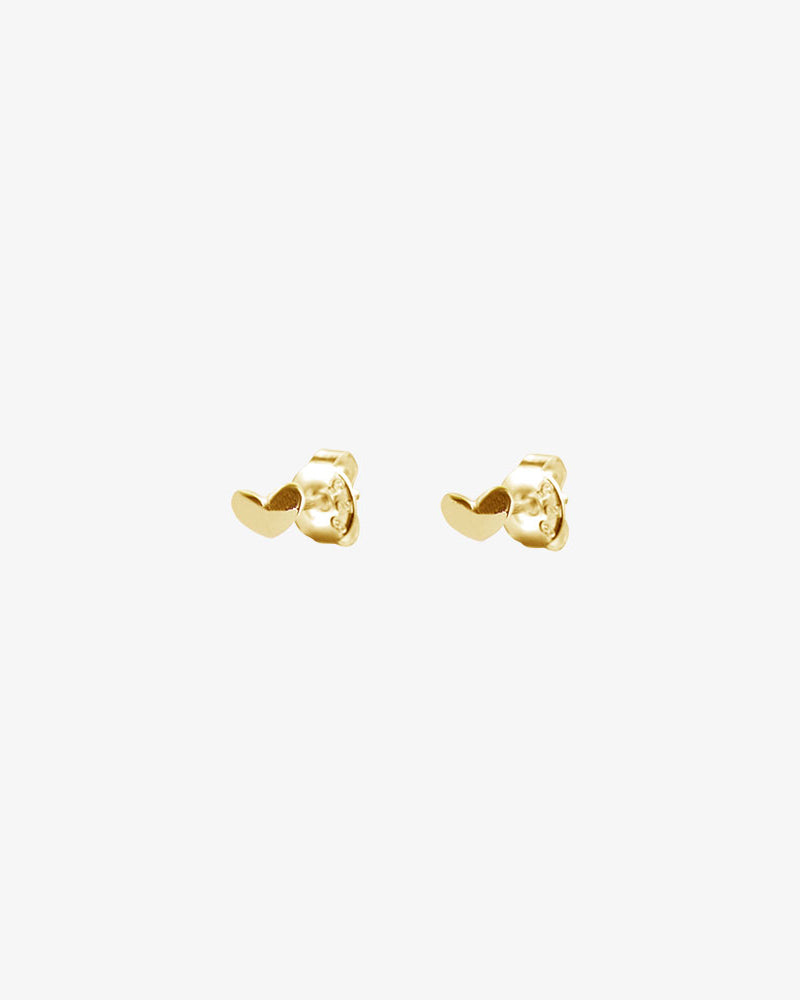 Loving Heart drop studs gold