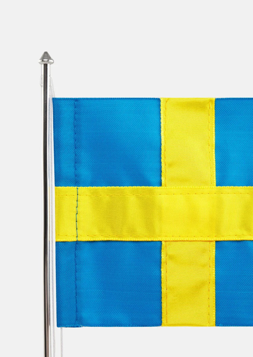 Flaggstång - Klassisk försilvrad