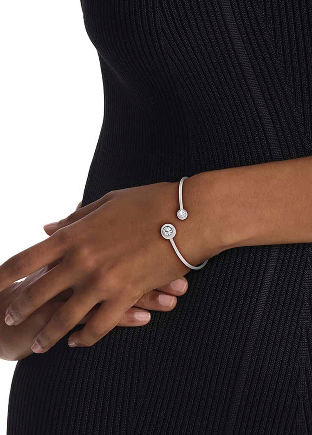 Calvin Klein Twisted Bezel Solitaire Bangle