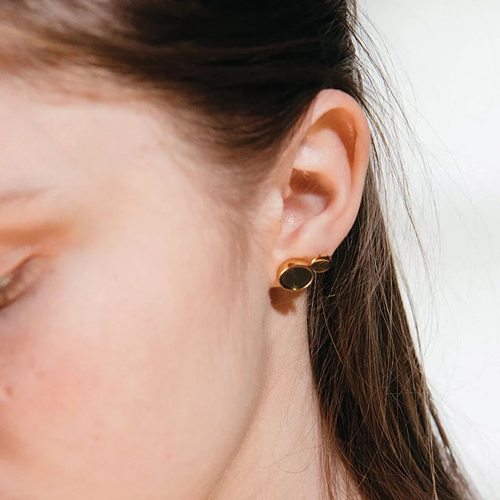 Luna Eclipse Golden Earrings