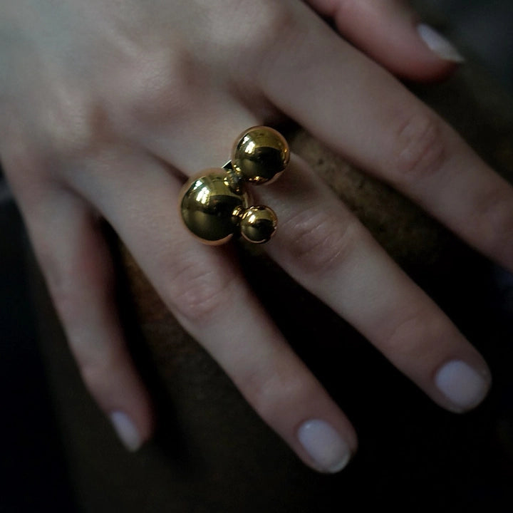 Solar Golden Cluster Ring