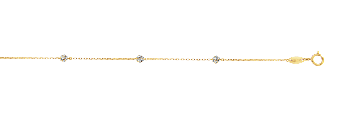 Armband cz Blommor