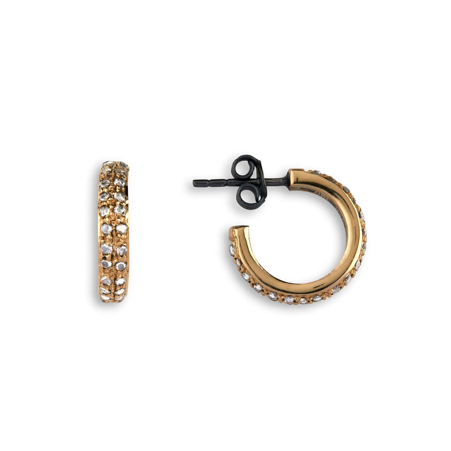 Örhänge - VICTORIA CREOL PAVÉ SMALL