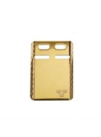 ID-bricka med Facett-kant Rödguld 19 x 27 mm.