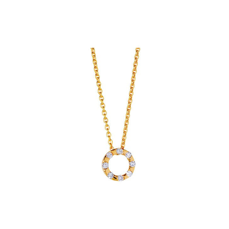 Halsband 18 K , 0.06 ct