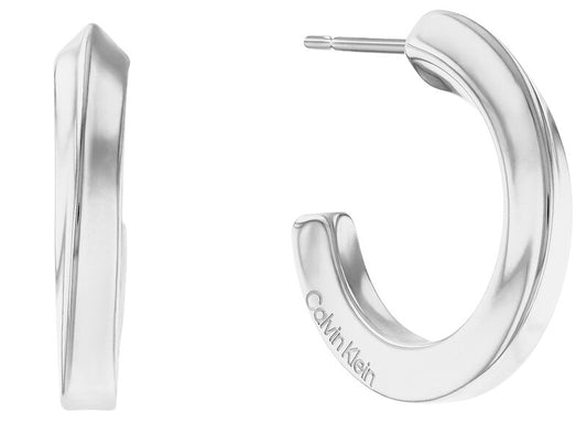 Calvin Klein Twisted ring earrings