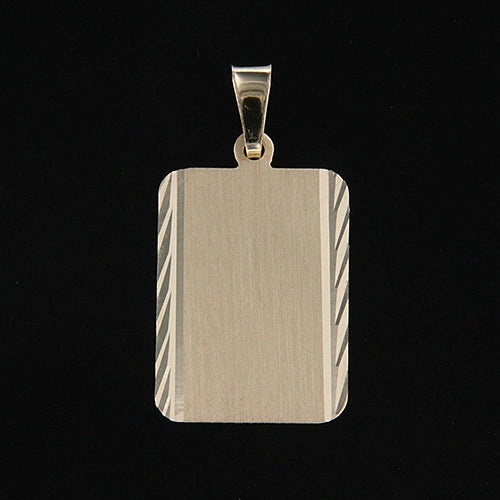 ID bricka 13 x 19 mm. facetterad