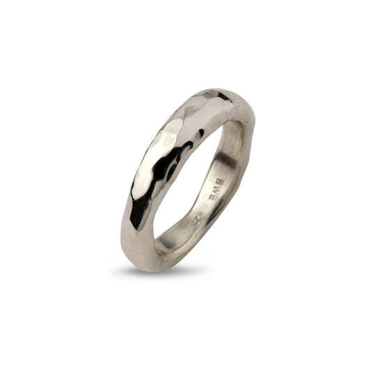Ring - HAMMERED POLISHED