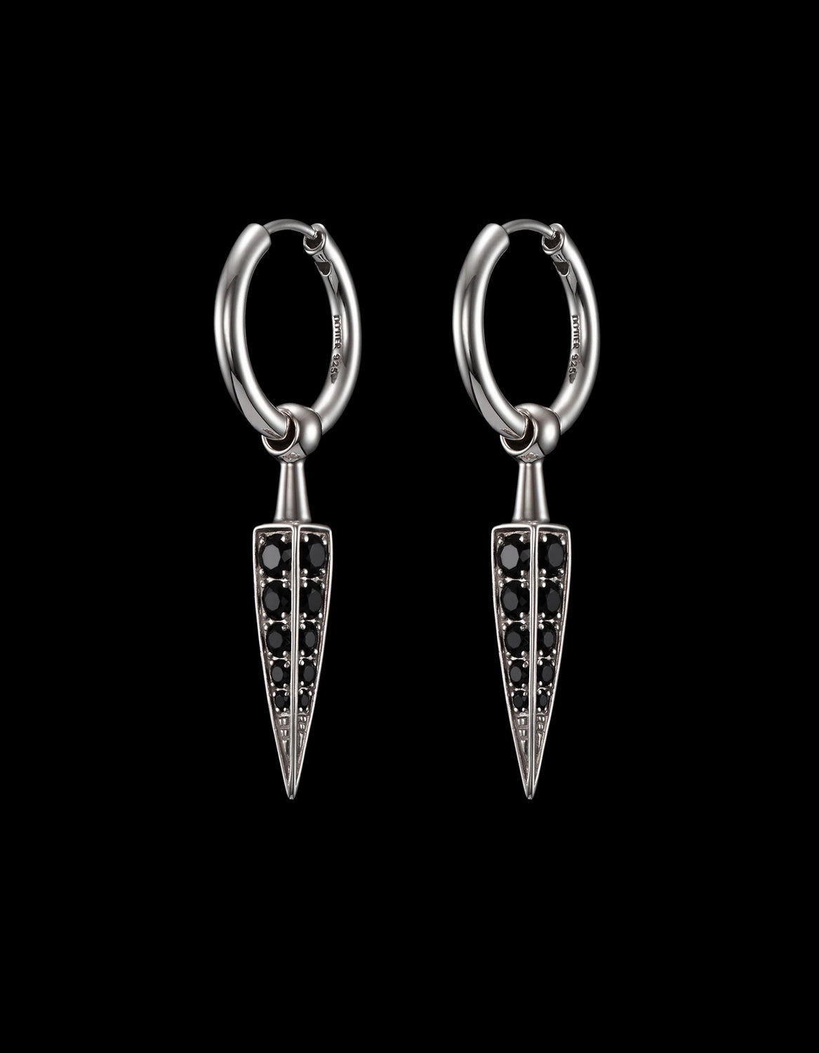 POISON ARROW PAVÉ EARRING