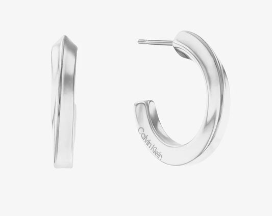 Calvin Klein Twisted ring earrings