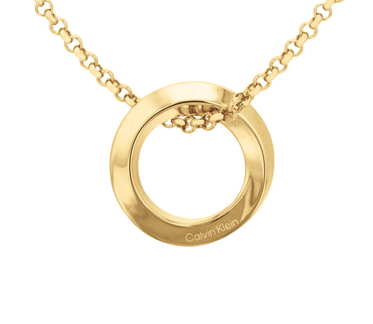 Calvin Klein Twisted Ring Necklace