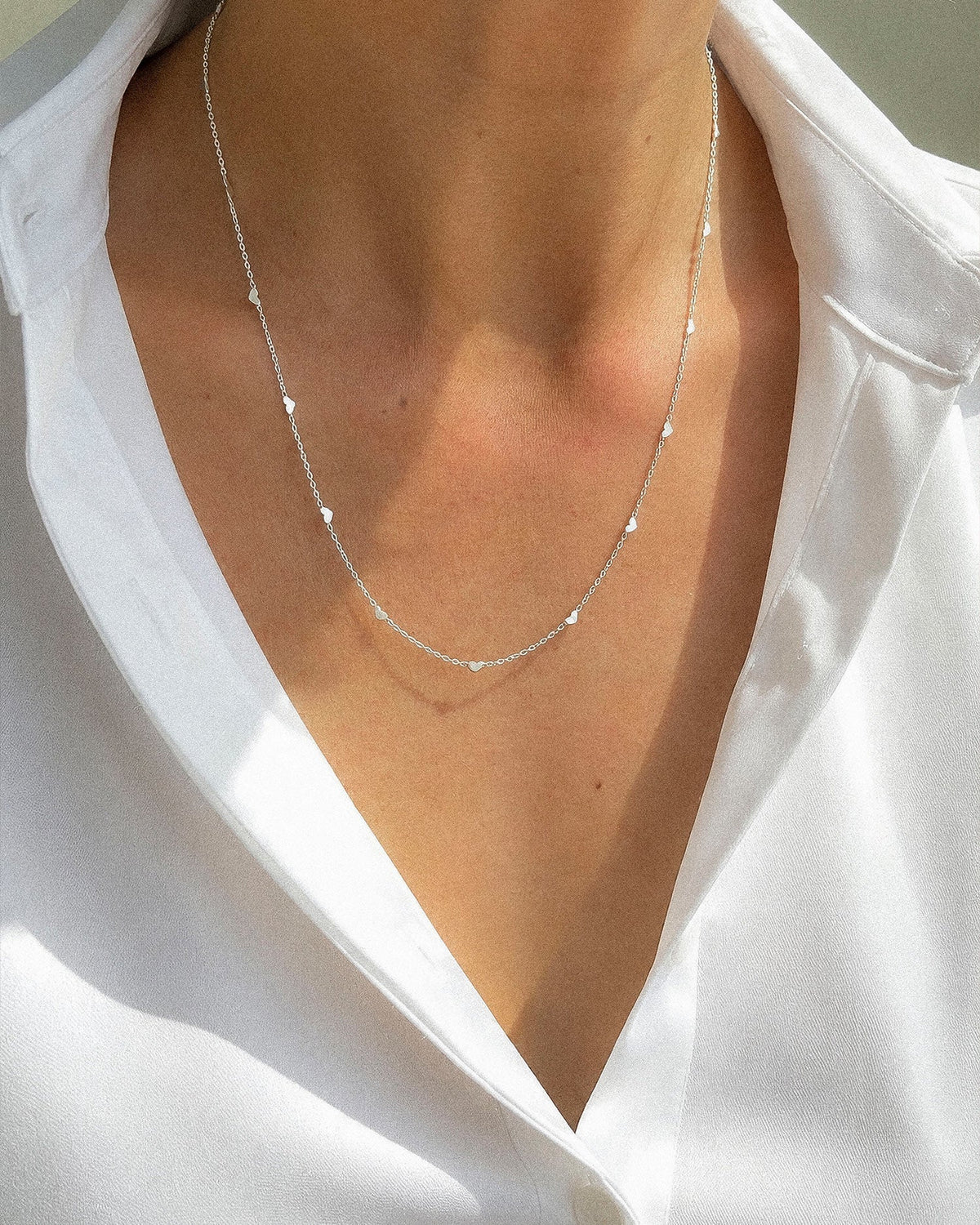 Loving Heart drop full necklace short
