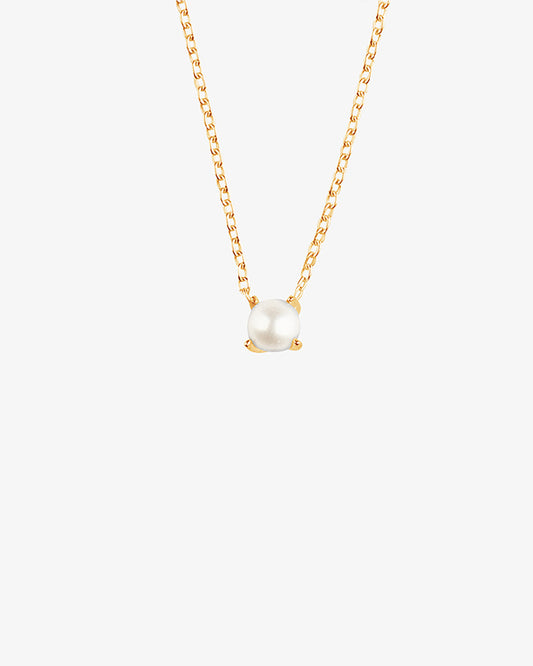 Petite Pearl necklace gold