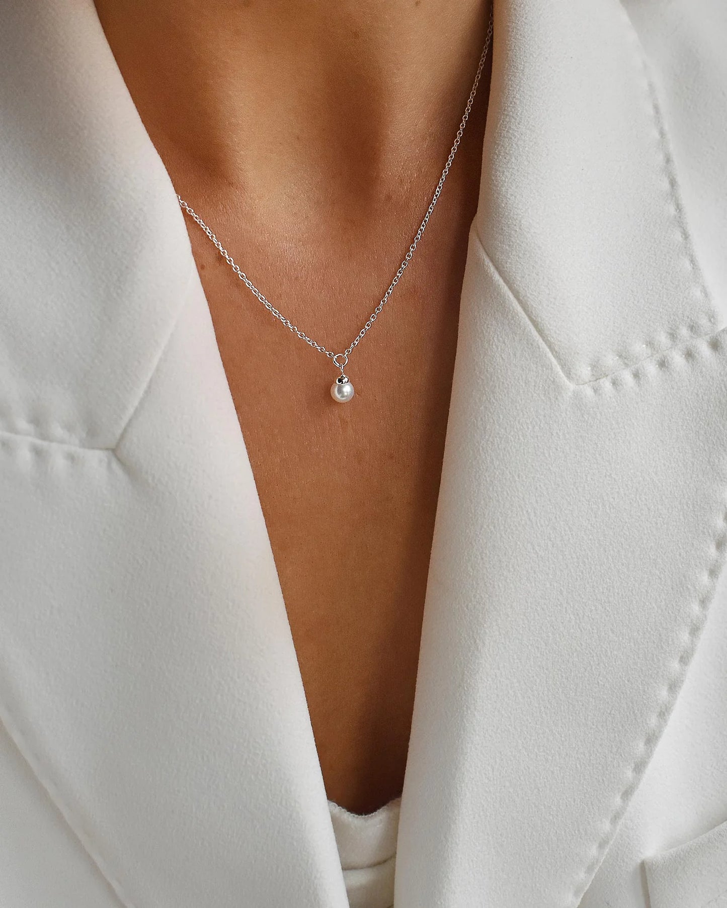 Petite Pearl Single Necklace