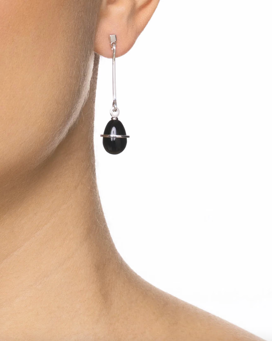 Slick & Black Earrings
