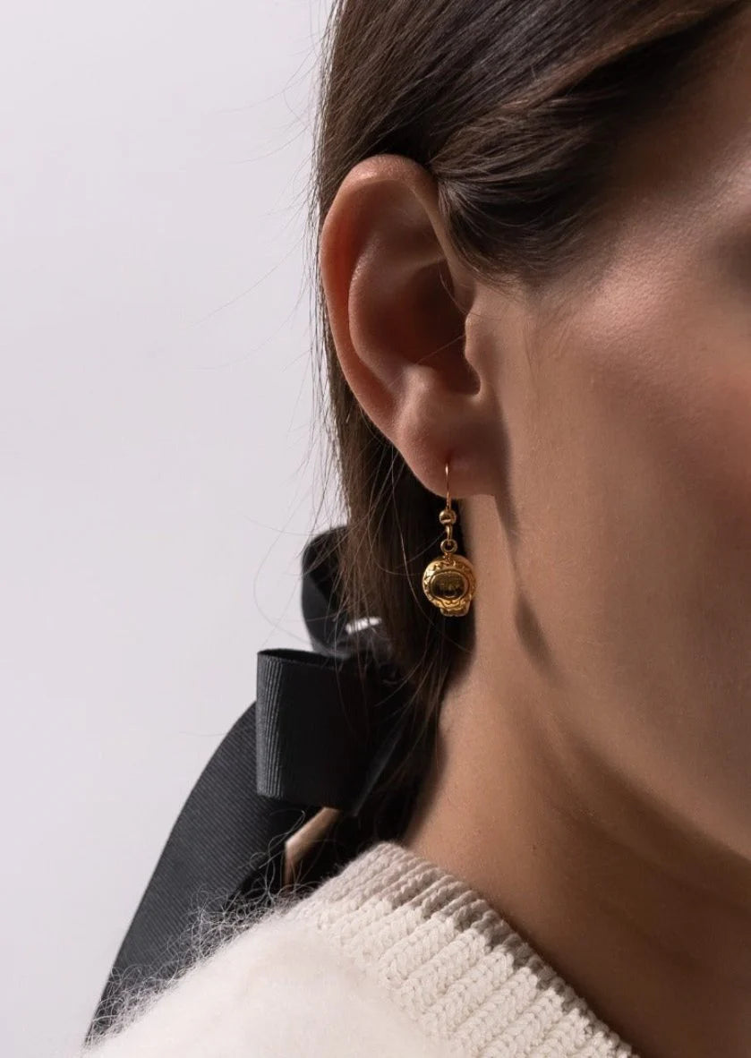 Lisa Larson x Skultuna – Lejon Earrings